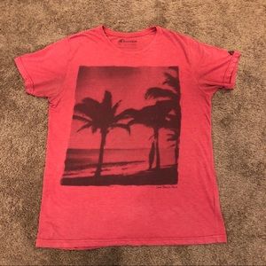 Red Bowen short sleeved t-shirt.